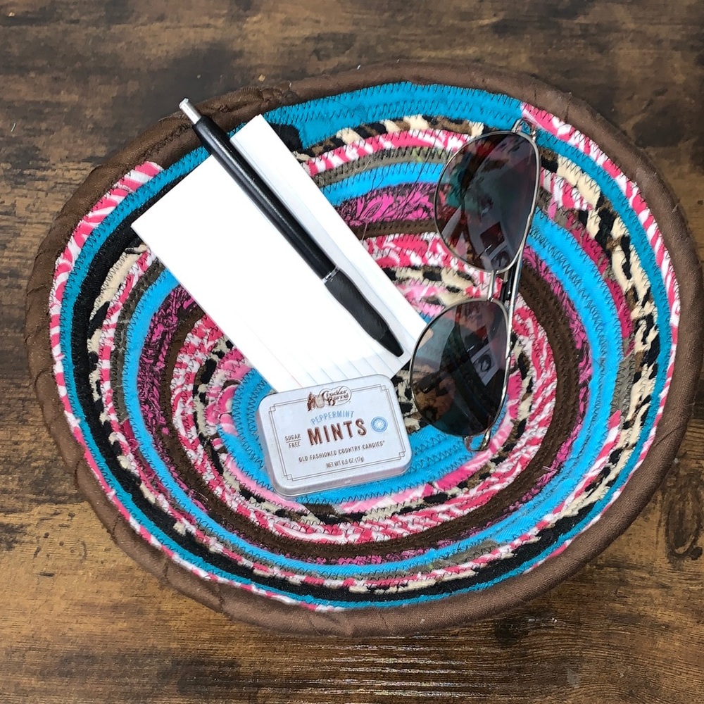 Vibrant Multicolor Woven Storage Basket